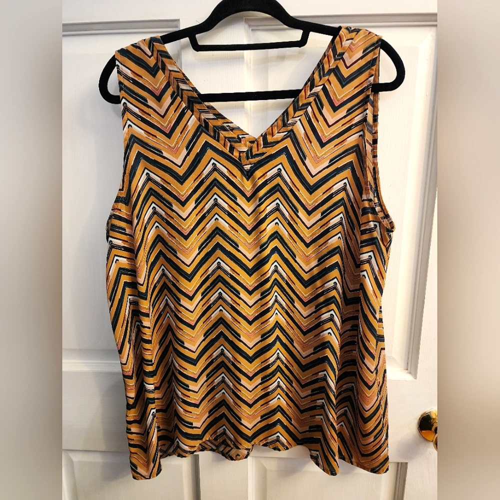 Maurices Chevron Tanktop Blouse